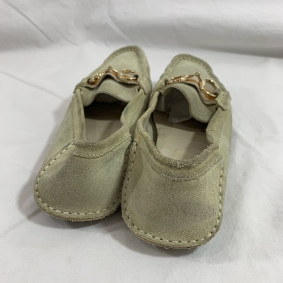 Vintage ladies GUCCI beige suede horsebit loafers shoes  38 8G - Picture 3 of 11